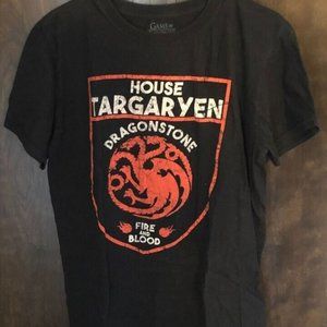 Game of Thrones Black Large Men's T-Shirt